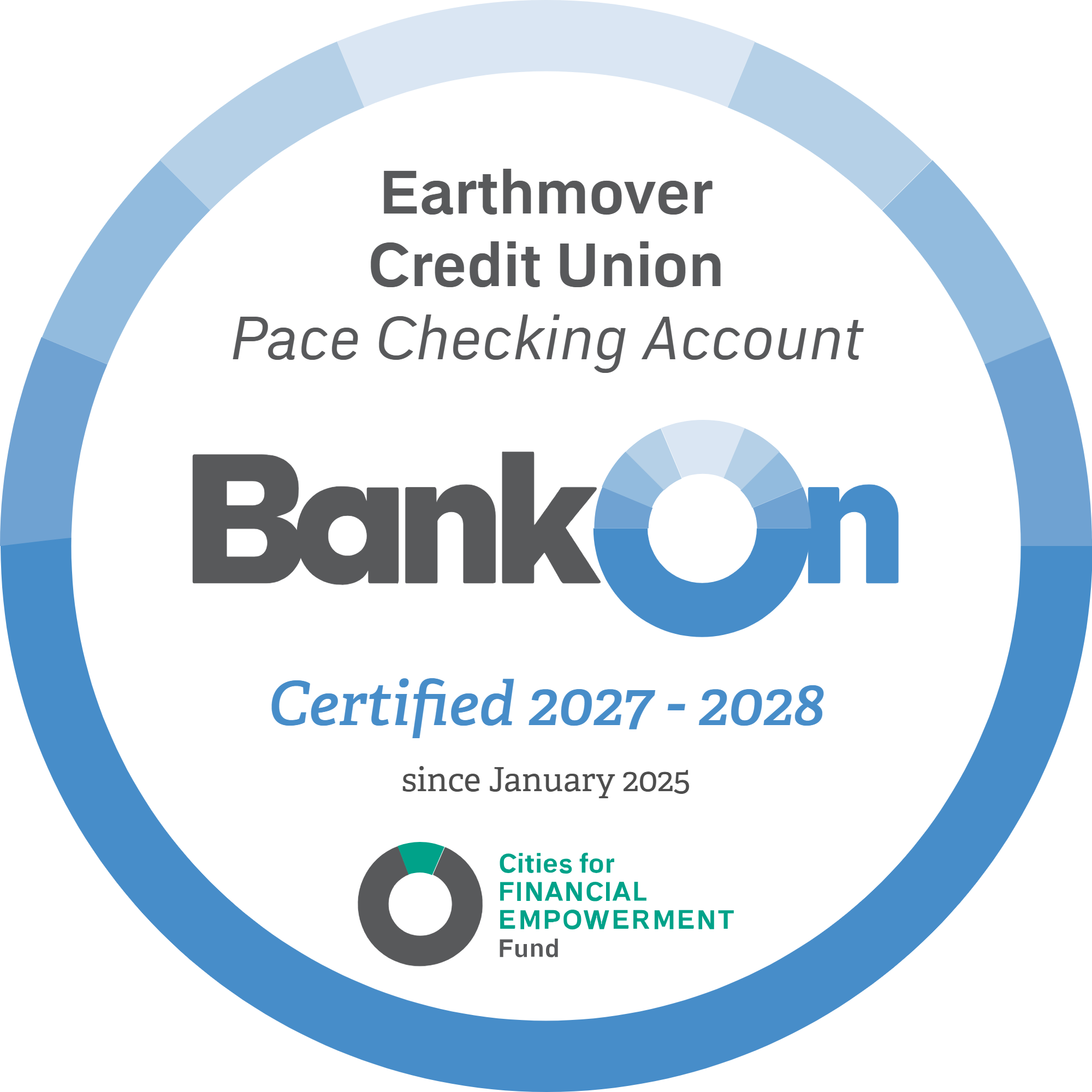 EarthmoverCreditUnion.PaceCheckingAccount.Certified2027-2028 Bank On Certification